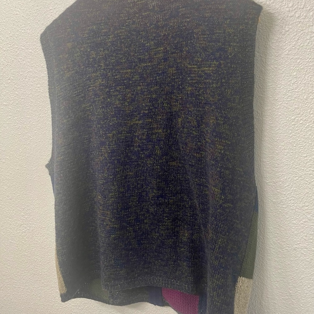 Koret Multicolor Patchwork Sweater Vest With Embr… - image 6